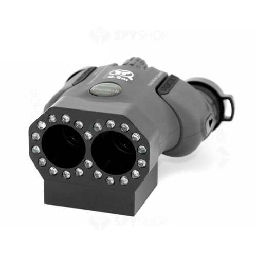 Detector profesional de camere video ascunse OPTIC 2, tip binoclu, 22 LED-uri, distanta detectie 50 m, functionare 6 ore, cu magnificare
