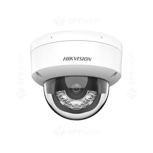 Camera supraveghere IP interior Hikvision DS-2CD1183G2-LIUF(2.8MM), 8 MP, Smart Hybrid cu LED alb si IR 30 m, 2.8 mm, slot card, microfon, PoE