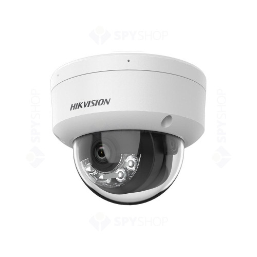 Camera supraveghere interior Hikvision DS-2CD1183G2-LIUF(4MM), 8 MP, Smart Hybrid cu LED alb si IR 30 m, 4 mm, slot card, microfon, PoE