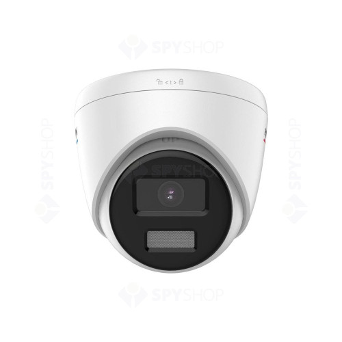 Camera supraveghere IP Dome Hikvision ColorVu DS-2CD1347G2-L(2.8MM), 4 MP, 2.8 mm, lumina alba 30m, PoE, slot card