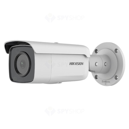 Camera supraveghere IP exterior Hikvision AcuSense DS-2CD2T66G2-4I2C, 6 MP, IR 80 m, 2.8 mm, slot card, PoE
