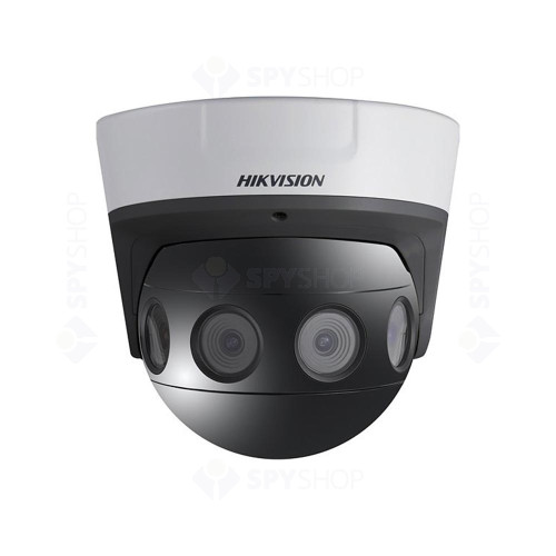 Camera supraveghere IP Dome Hikvision Panovu DS-2CD6984G0-IHS28, 32 MP, 2.8 mm, IR 20 m, unghi vizual 180 grade, PoE, slot card