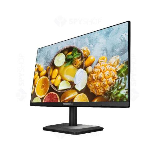 Monitor Full HD LED Hikvision DS-D5024FC-C, 23.8 inch, 60 Hz, 6.5 ms, HDMI, VGA, Audio IN, CVBS, Difuzoare