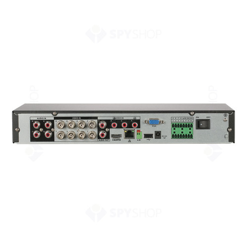 DVR Pentabrid Dahua WizSense XVR5108HE-4KL-I3, 4K, 8 canale, POS, IoT, audio prin coaxial