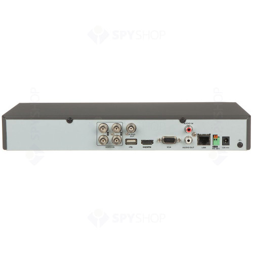 DVR Hikvision Turbo AcuSense IDS-7204HUHI-M2/S, 4 canale, 8 MP, functii smart, audio prin coaxial