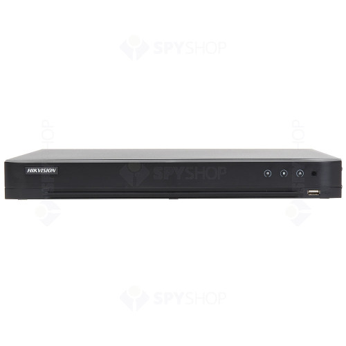 DVR Turbo AcuSense Hikvision IDS-7208HQHI-M2/SC, 8 canale, 4 MP, functii smart, audio prin coaxial