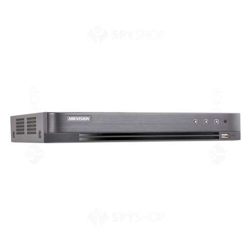 DVR Pentabrid Hikvision Turbo HD IDS-7204HTHI-M2/SC, 4 canale, 8 MP, audio prin coaxial