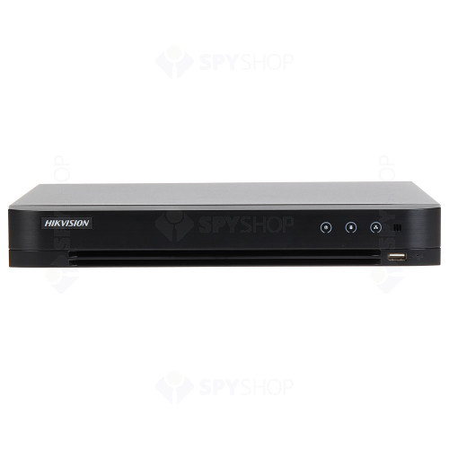 DVR Turbo HD AcuSense Hikvision IDS-7216HQHI-M1/SC, 16 canale, 4MP, functii smart, audio prin coaxial