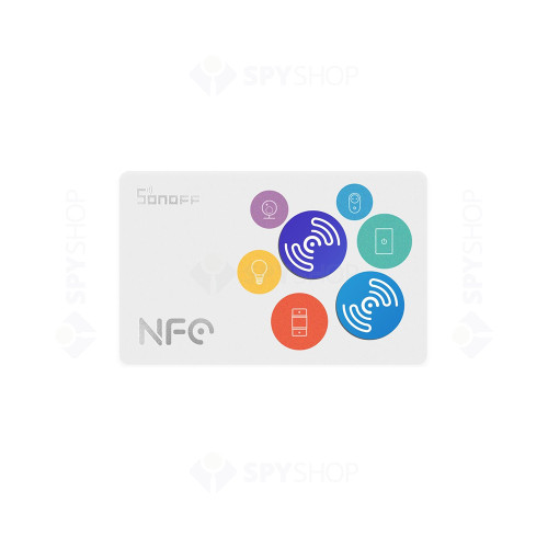 Eticheta NFC autoadeziva NFC-Tag Sonoff, reinscriptibil, 10.000 de citiri si scrieri