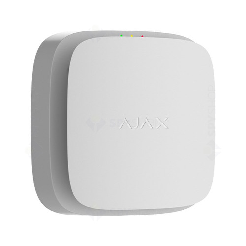 Detector de fum wireless cu sirena Ajax FireProtect, EN54, 868.0 - 922.0 MHz, tamper, 95dB, alb