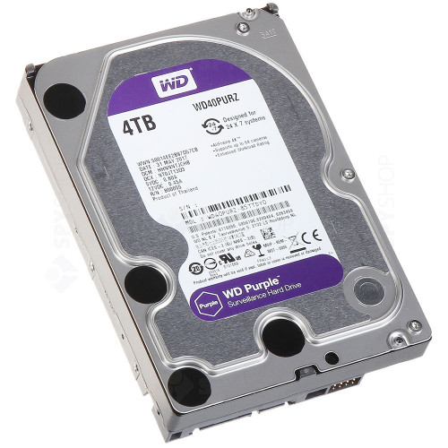 Hard disk 4TB IntelliPower 64MB WD Purple Western Digital WD40PURZ