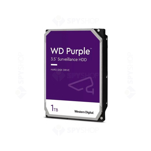 Hard Disk Western Digital Purple Surveillance WD11PURZ, 1TB, 64MB, SATA 3, 5400RPM
