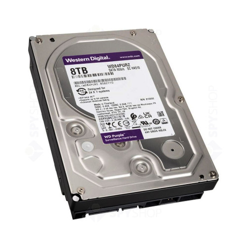 Hard Disk Western Digital WD Purple WDBGKN0080HNC-WRSN, 8TB, 128MB, 7200 RPM