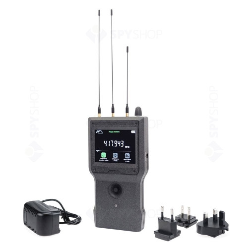 Detector profesional de camere, microfoane, telefoane mobile HawkSweep D8000-PLUS, 10 GHz, autonomie 3 ore