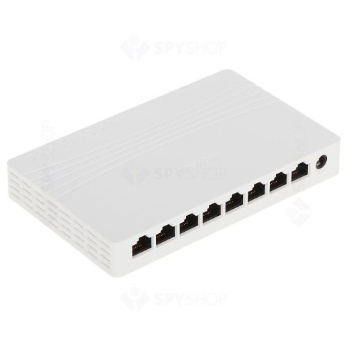 Switch cu 8 porturi Hikvision DS-3E0508D-E, 16 Gbps, 11.904 Mbps, 4000 MAC