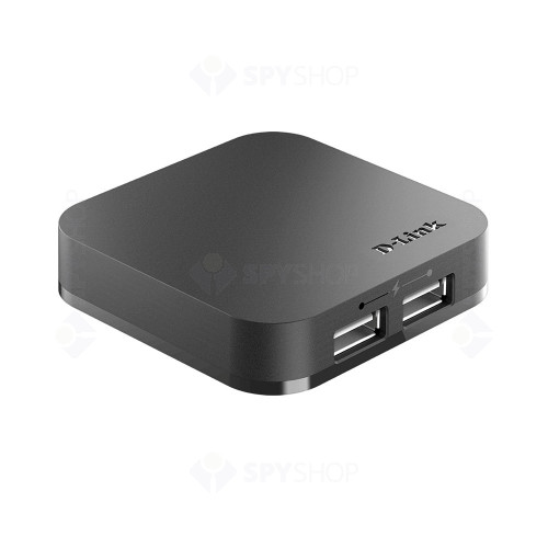 Hub D-Link DUB-H4, 4 porturi, USB 2.0, 5V, plug and play