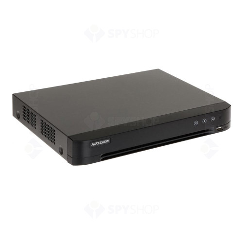 DVR Hikvision AcuSense PoC IDS-7208HUHI-M2-P, 8 canale, 5 MP, functii smart, audio prin coaxial