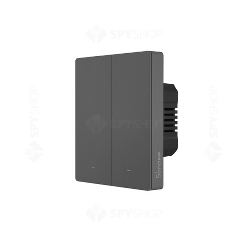 Intrerupator smart dublu WiFi Sonoff M5-2C-86, 2.4 GHz, bluetooth, mecanic