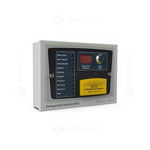Indicator de stare Kentec K921113M8, selector cu cheie, declansare manuala, 10 LED-uri, compatibil Sigma XT/XT+, Syncro XT+