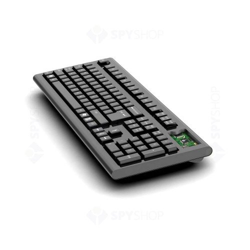 Keylogger ascuns in tastatura USB AirDrive KL02, 16 MB, WiFi, Email, Streaming
