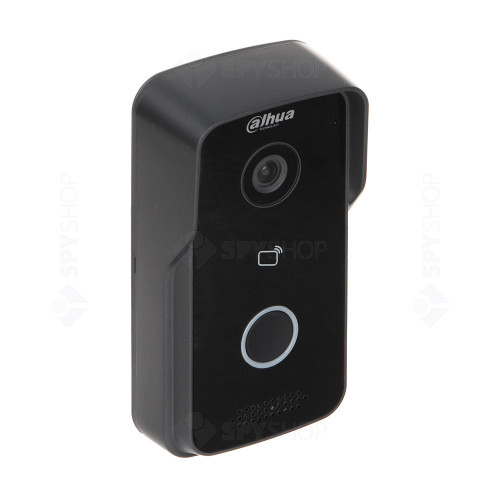 Kit videointerfon IP Dahua KTP02, 1 MP, 1 familie, aparent, 7 inch, IC card, control de la distanta, PoE