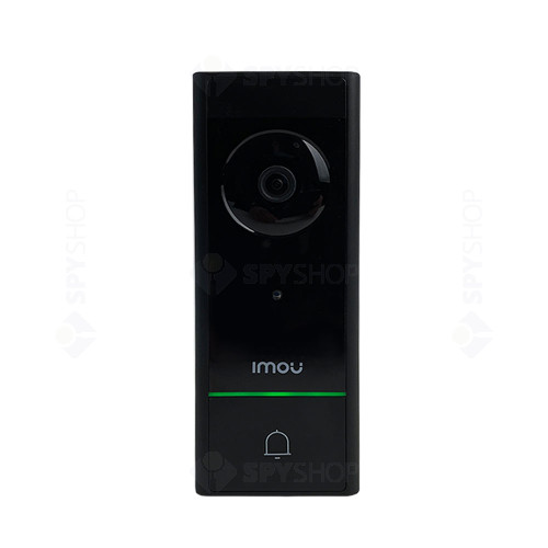 Kit videointerfon WiFi cu sonerie smart IMOU DOORBELL DB60, 5 MP, Night Vision 5 m, 2.0 mm, 1 familie, microfon, detectie umana