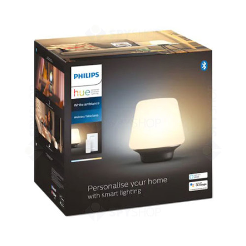 Lampa dimabila inteligenta Philips Hue Wellness, Bluetooth, ZigBee, 6W, 806 lm, Intrerupator cu variator inclus
