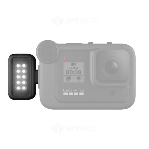 Lampa LED pentru camera video GoPro Hero8 Black, 200 lumeni