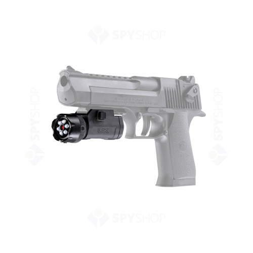 Laser rosu pentru pistol airsoft cu leduri UX LLM 1 Umarex 2.1129X, sina Picatinny