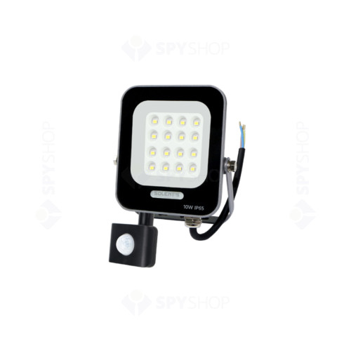 Proiector LED cu senzor de miscare Solentis EL0071803.1, 10W, 110 lumeni, autonomie 50000 ore