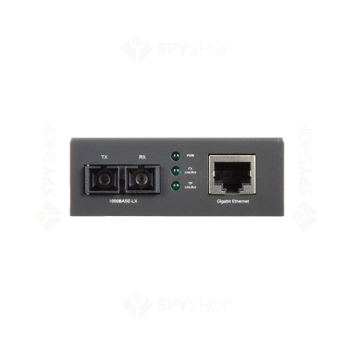 Media convertor TP-Link MC210CS, 10/100/1000 Gbps, 1 port SC/UPC, single-mod, 15 Km, montabil in rack