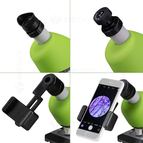 Microscop optic Bresser Junior 40x-640x verde
