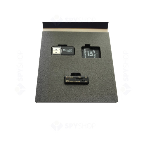 Mini reportofon profesional TSM Edic-mini CARD AR-C-A98, slot card, autonomie 40 ore, mono, 65 dB
