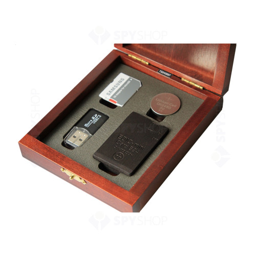 Mini reportofon profesional TSM Edic-mini CARD AR-C-B94, slot card, autonomie 35 ore, mono, 65 dB, activare vocala