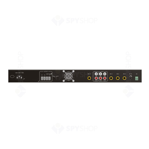 Mixer amplificator pentru sisteme de Public Address PA ITC T-240D, 240 W, 100 V, 1U