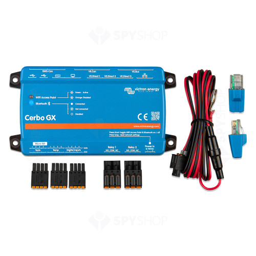 Modul central de comunicare Victron Cerbo GX BPP900450100, VE.Direct, VE.Can, VE.Bus, BMS-Can, HDMI, USB, 12 intrari