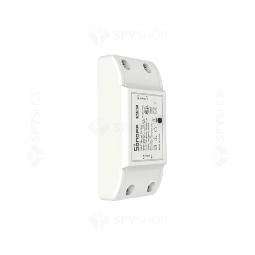Modul de comanda smart WiFi Sonoff BASICR2, 1 canal, 10A/2200W, 2.4 GHz, inching/self-locking