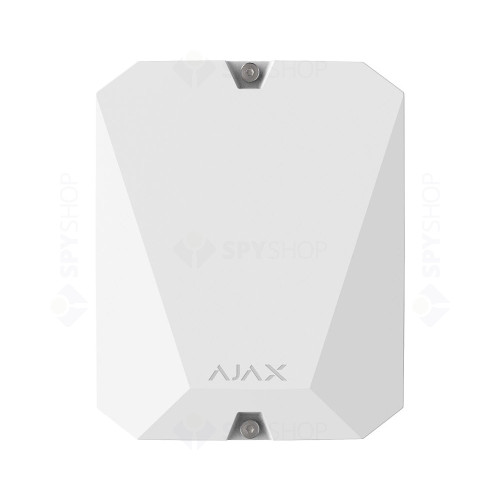 Modul de integrare wireless Ajax VHF Bridge WH, 8 iesiri, 868 MHz, RF 1800 m, alb