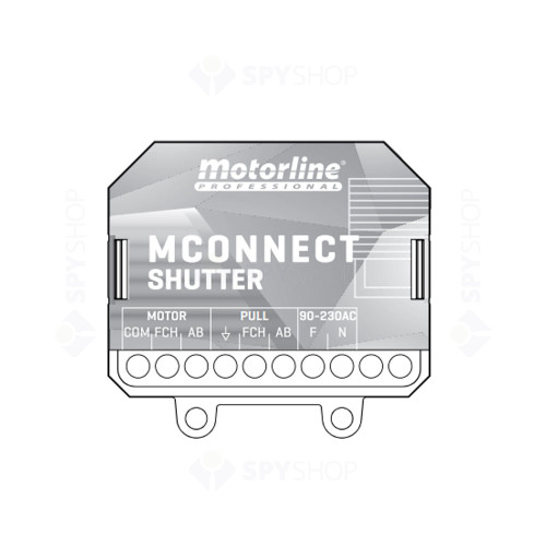 Modul pentru automatizarea draperiilor Motorline MCONNECT SHUTTER, WiFi, Bluetooth, 2.4 GHz, control de pe telefon