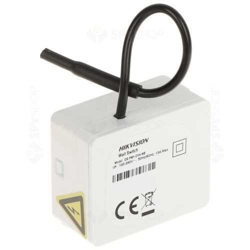 Modul releu Wall Switch wireless Hikvision AX PRO DS-PM1-O1H-WE, NO/NC, LED, 868 MHz, RF 1600 m