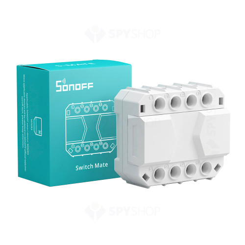 Modul comutator wireless smart Sonoff S-MATE, 3 canale, 16 A, 50 m