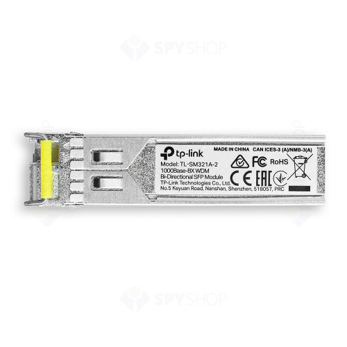 Modul fibra optica SFP TP-Link TL-SM321A-2, Single-Mode, 1.25 Gbps, 2km