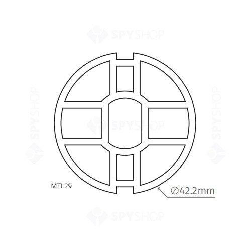 Adaptor Motorline MTL29/42.2 mm/forma rotunda