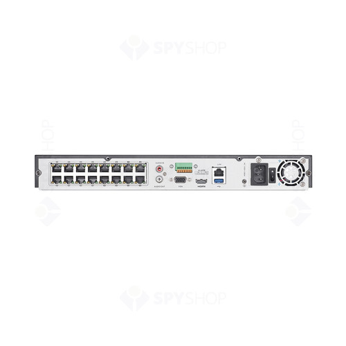 Network video recorder Hikvision DS-7616NI-I2/16P, 16 canale, 12 MP, 160Mbps, 16 PoE