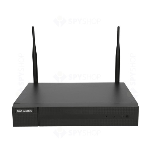Sistem supraveghere interior IP WiFi Hikvision HW-4C2MP-10M-M, 4 camere, 2 MP, IR 10 m, 2.0 mm, detectia miscarii, microfon