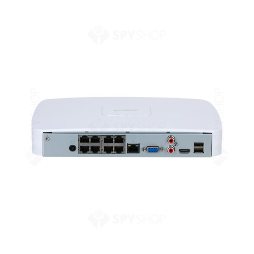 NVR Dahua NVR2108-8P-S3, 8 canale PoE, 12 MP, 80 Mbps, functii smart