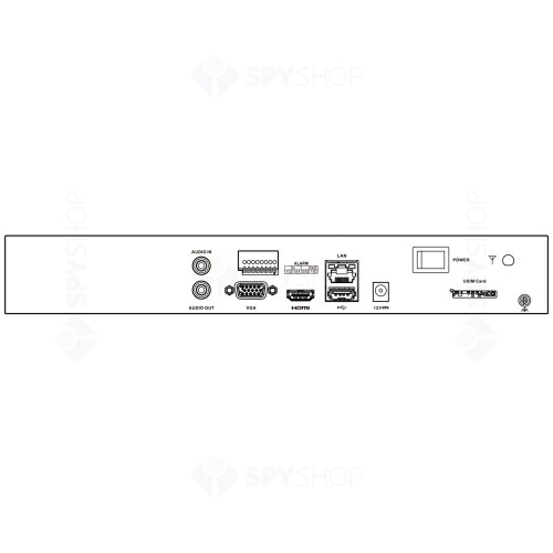 NVR Hikvision DS-7604NI-K1/4G, 4 canale, 4K, 80 Mbps, 4G