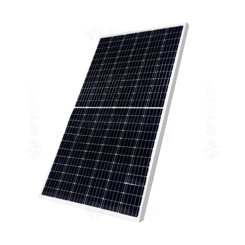 Sistem fotovoltaic complet 6 kW, invertor monofazat hibrid WiFi si 14 panouri Canadian Solar, 120 celule, 455 W, pe acoperis din tigla