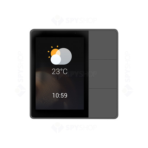 Panou smart Orvibo Genie V51X-WH, Wi-Fi, infrarosu, 3.27 inch, microfon, negru