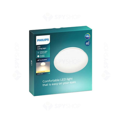 Plafoniera LED integrat Philips CL200, 17W, 1900 lm, 4000K, A+, IP20